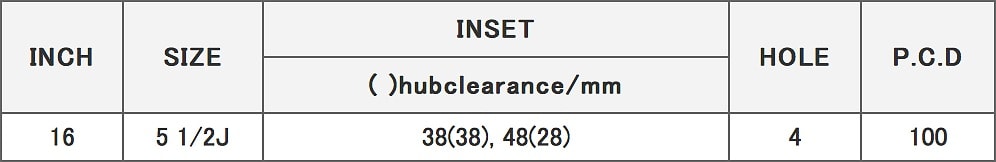 Японские диски RAYS Daytona KCX Параметры | Каталог Wheelsnheels.ru