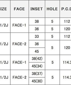 Японские диски RAYS Homura 2X10 RCF MODEL Параметры | Каталог Wheelsnheels.ru