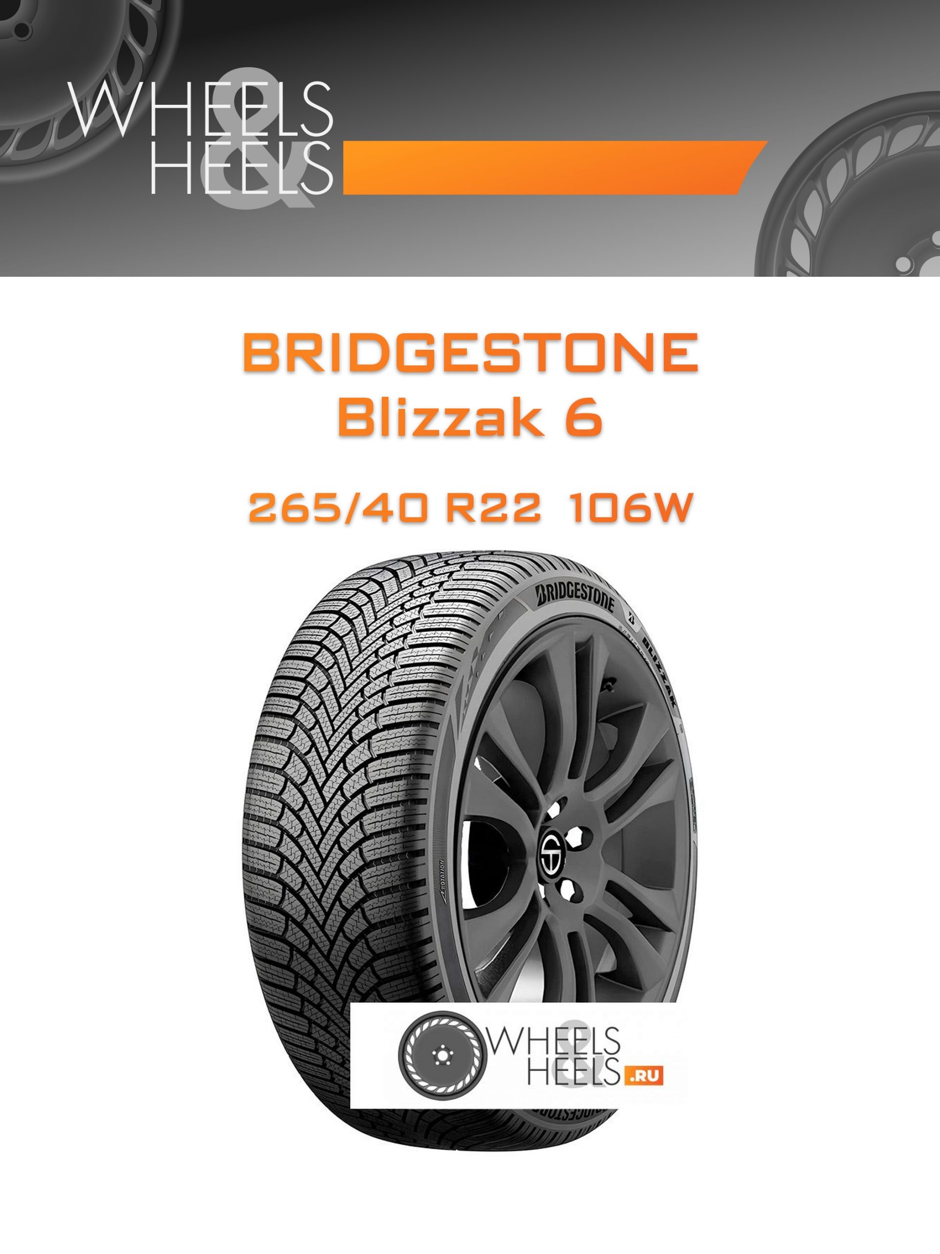 Шины Bridgestone Blizzak 6 | Каталог Wheelsnheels.ru