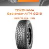 Шины YOKOHAMA Geolandar A/T4 G018 | Каталог Wheelsnheels.ru