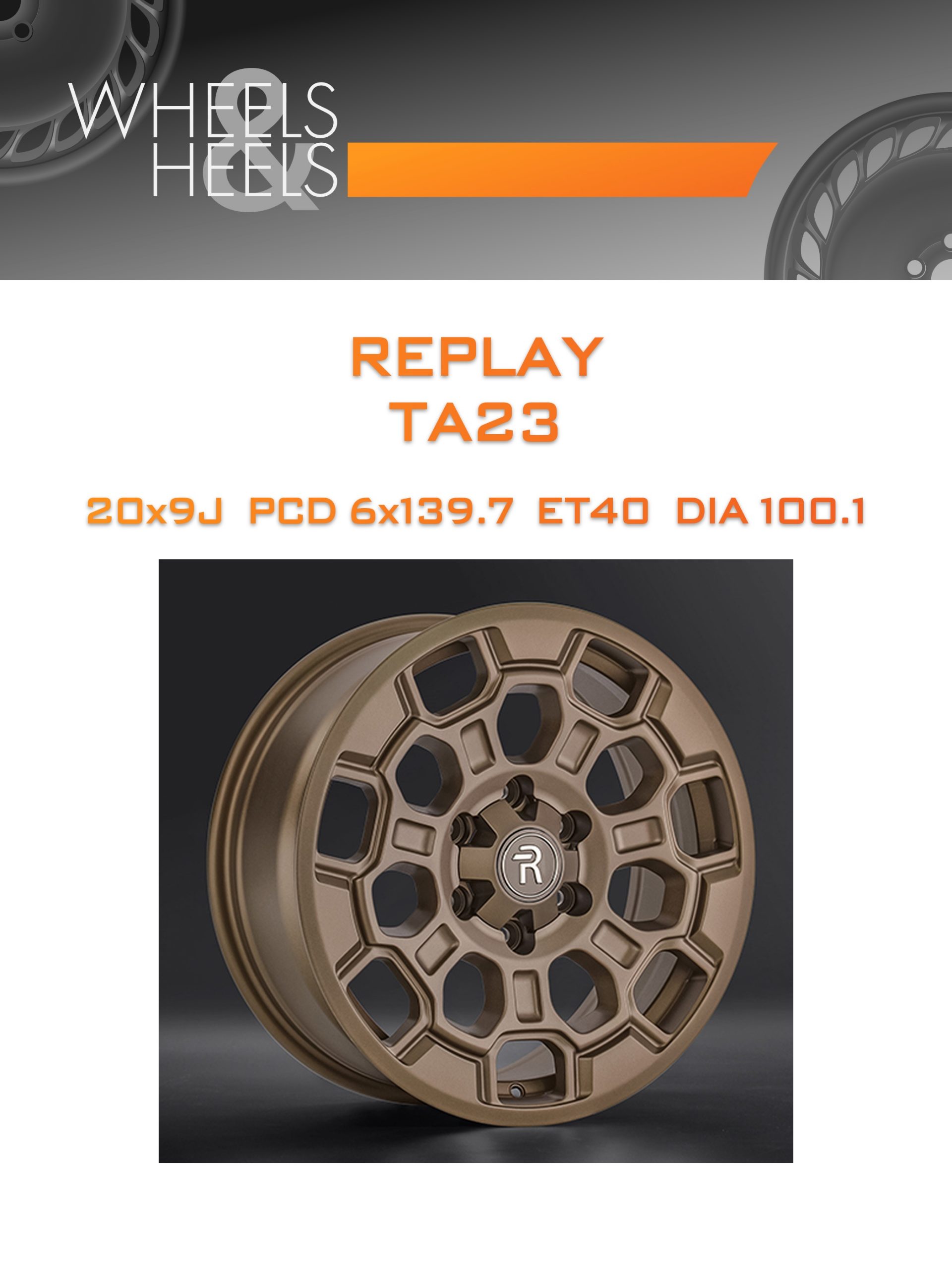 Диски REPLAY TA23 | Каталог Wheelsnheels.ru