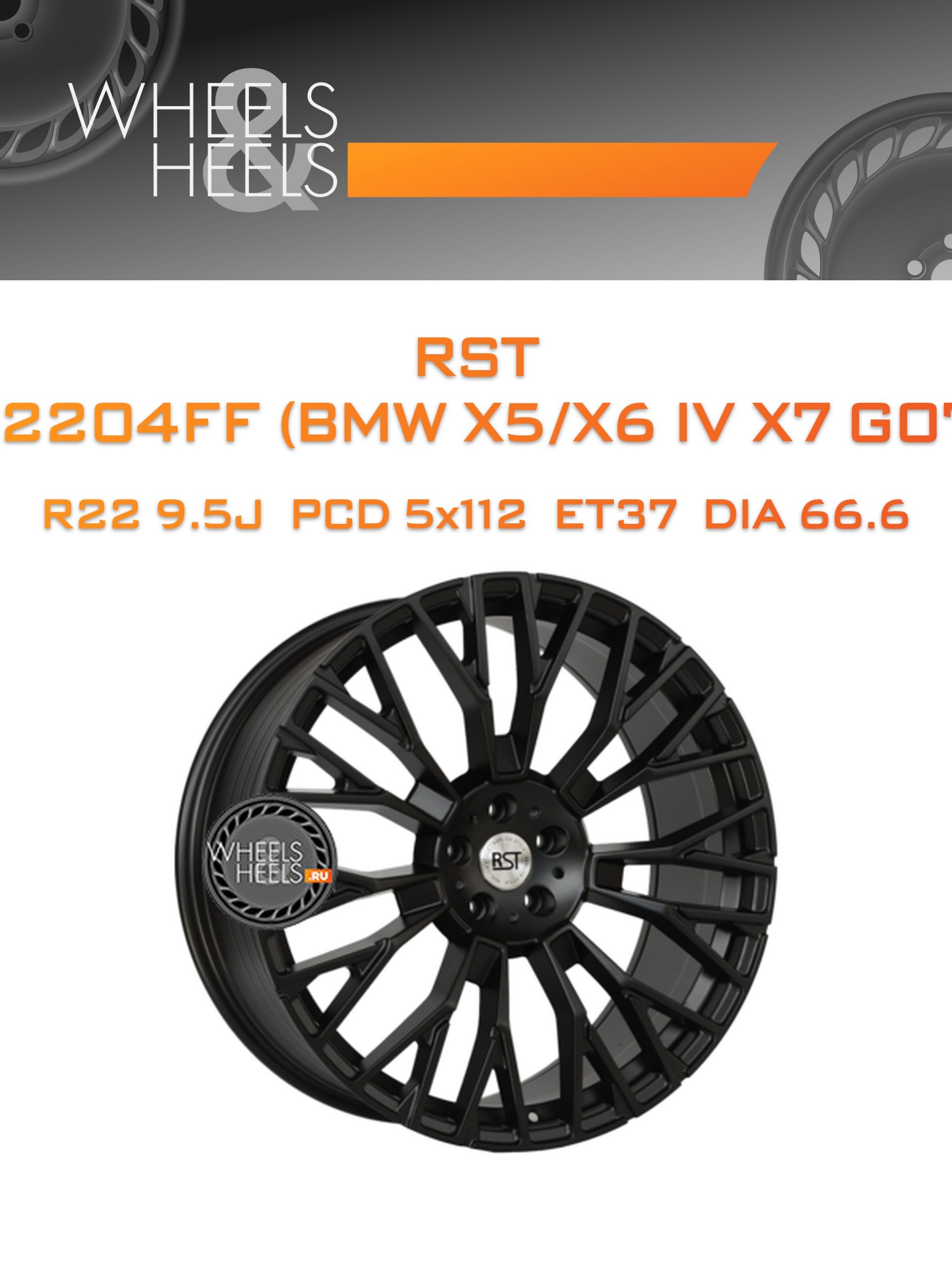 Диски RST R2204FF (BMW X5/X6 IV X7 G07) | Каталог Wheelsnheels.ru