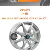 Диски Venti 1415 | Каталог Wheelsnheels.ru