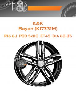 Диски K&K Sayan (КС731M) | Каталог Wheelsnheels.ru