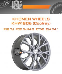 Диски Khomen Wheels KHW1806 (Coolray) | Каталог Wheelsnheels.ru