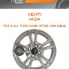 Диски Venti 1404 | Каталог Wheelsnheels.ru
