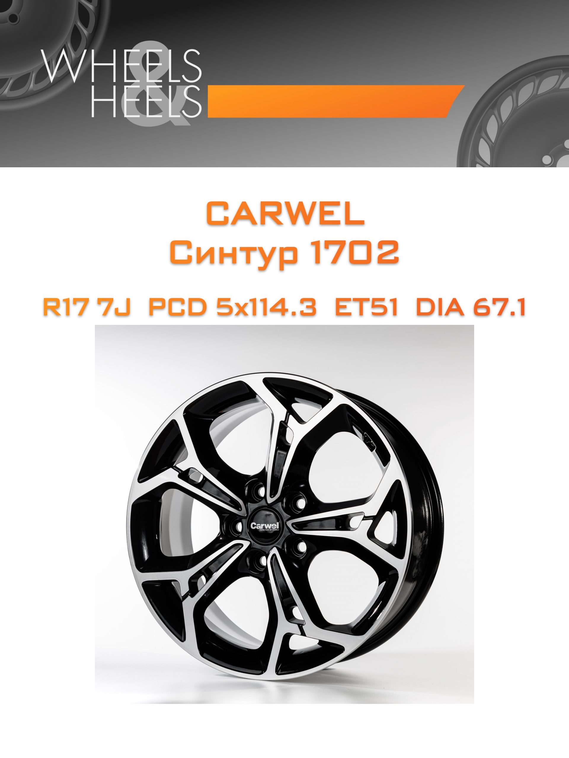 Диски Carwel Синтур 1702 | Каталог Wheelsnheels.ru