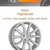 Диски MAK Highlands | Каталог Wheelsnheels.ru