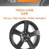 Диски Tech-Line 539 | Каталог Wheelsnheels.ru