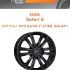 Диски MAK Safari 6 | Каталог Wheelsnheels.ru