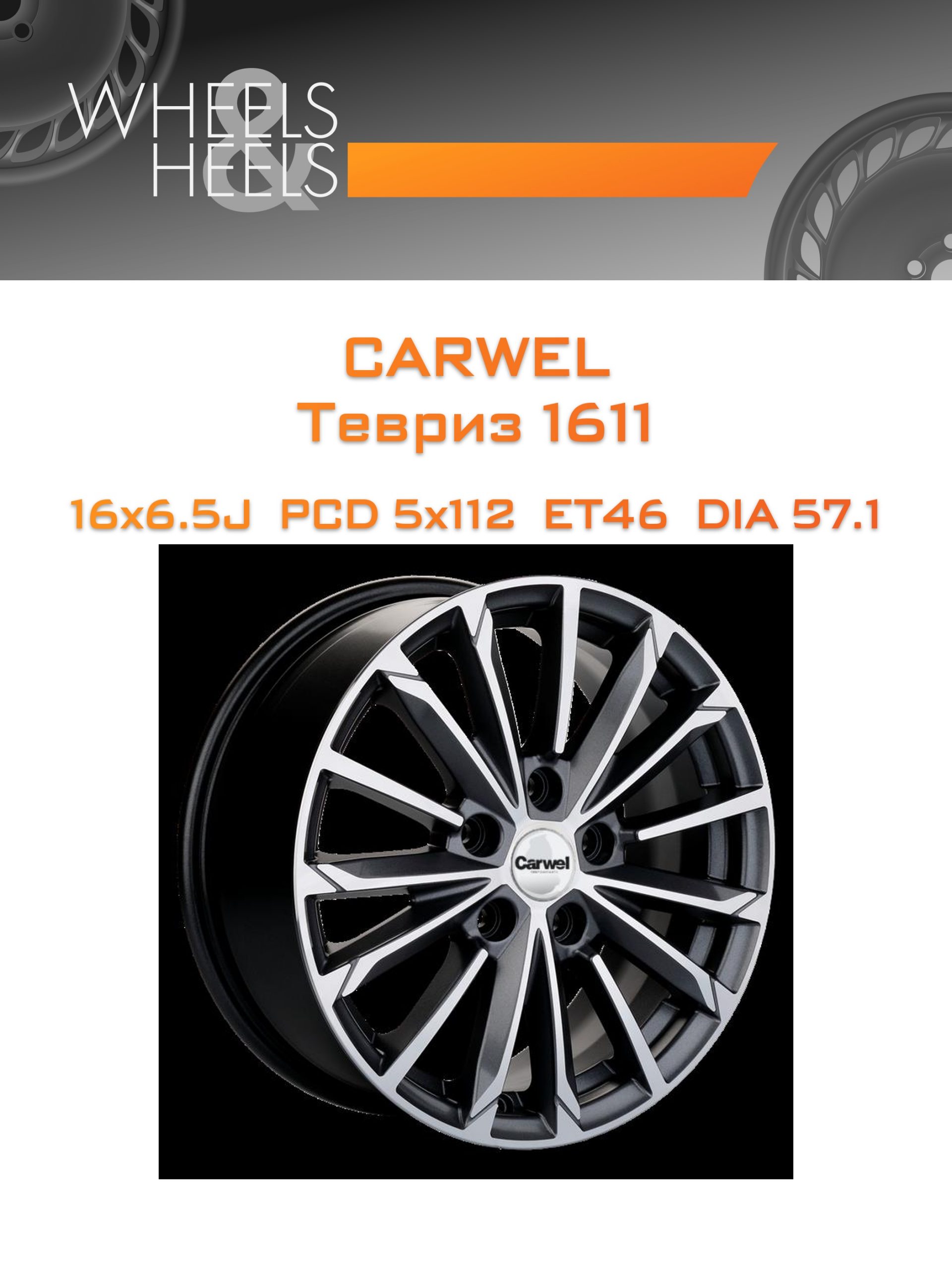 Диски Carwel Тевриз 1611 | Каталог Wheelsnheels.ru