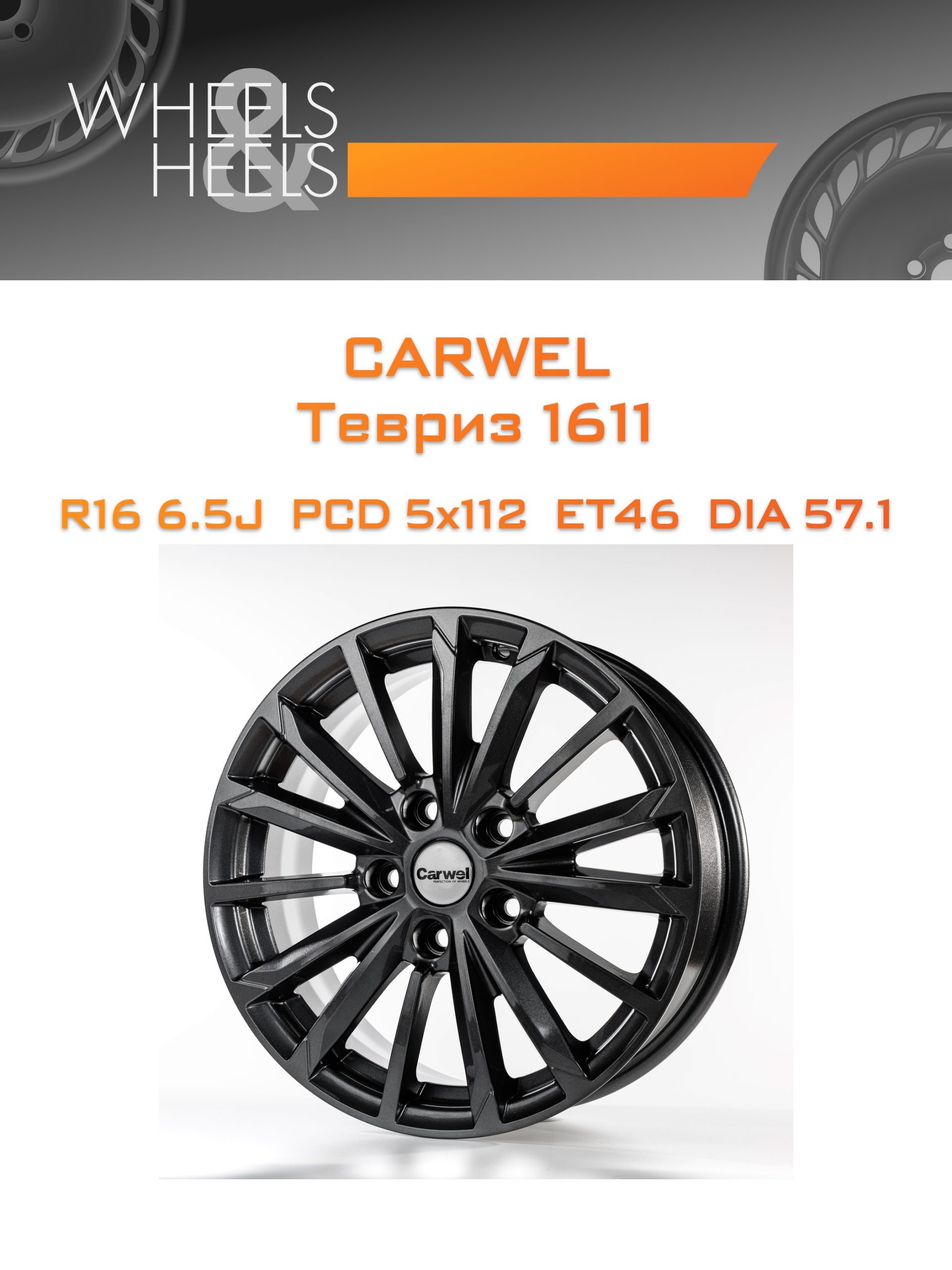 Диски Carwel Тевриз 1611 | Каталог Wheelsnheels.ru