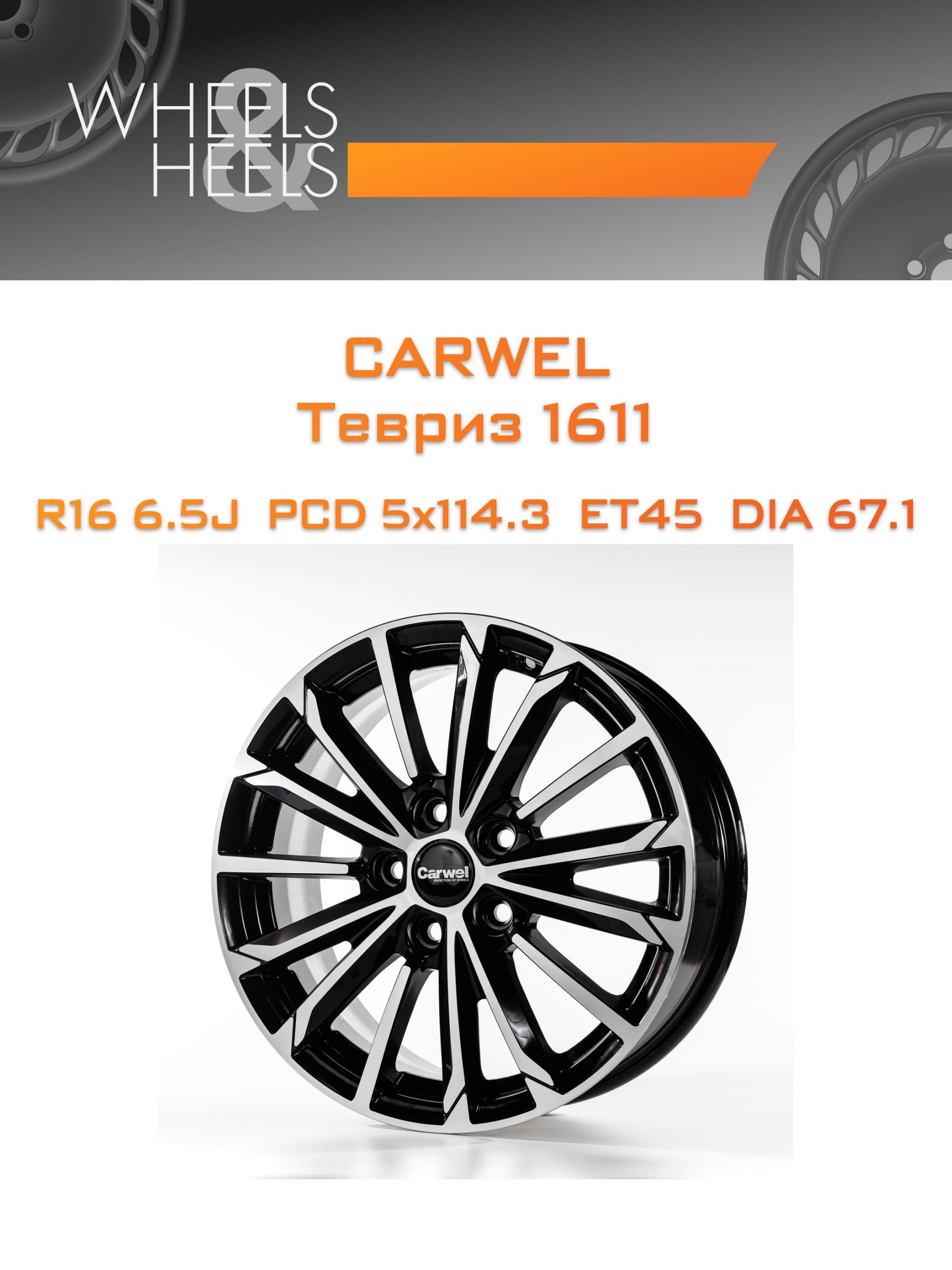Диски Carwel Тевриз 1611 | Каталог Wheelsnheels.ru