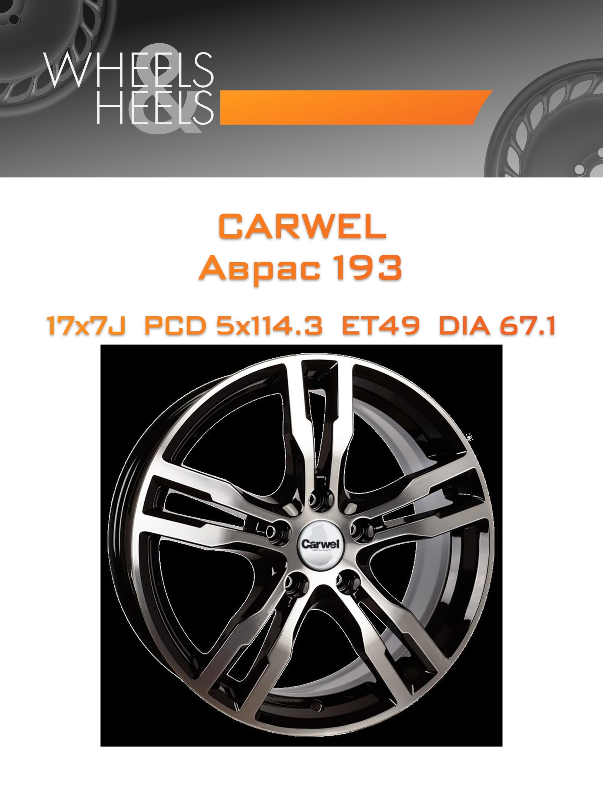 Диски Carwel Аврас 193 | Каталог Wheelsnheels.ru