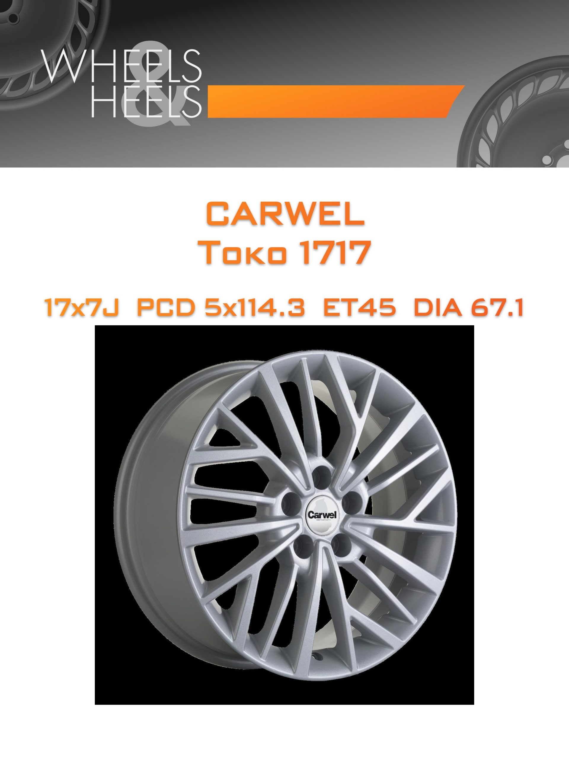 Диски Carwel Токо 1717 | Каталог Wheelsnheels.ru