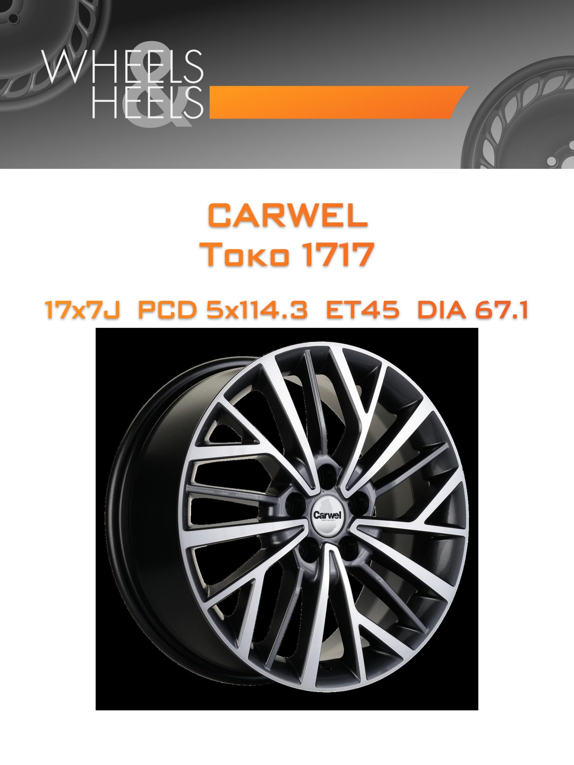 Диски Carwel Токо 1717 | Каталог Wheelsnheels.ru