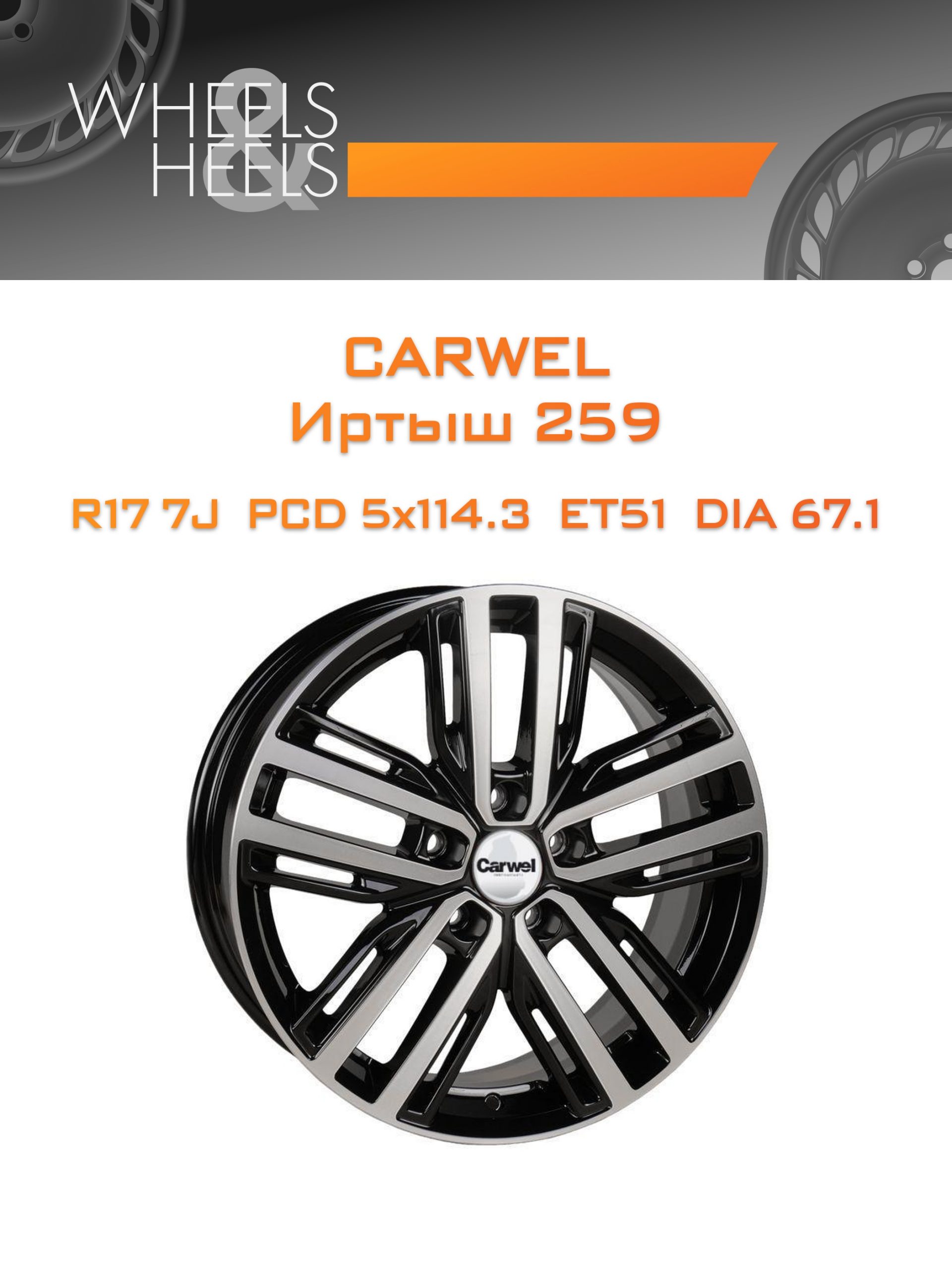 Диски Carwel Иртыш 259 | Каталог Wheelsnheels.ru