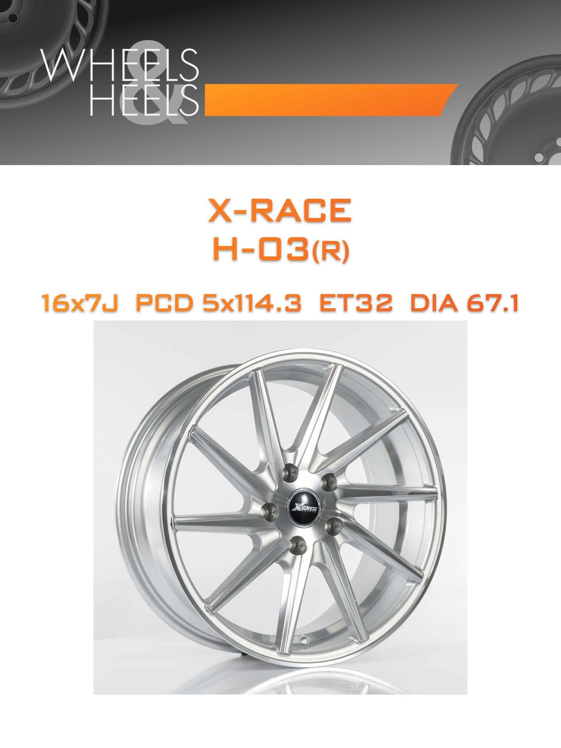 Диски X-RACE H-03(R) | Каталог Wheelsnheels.ru